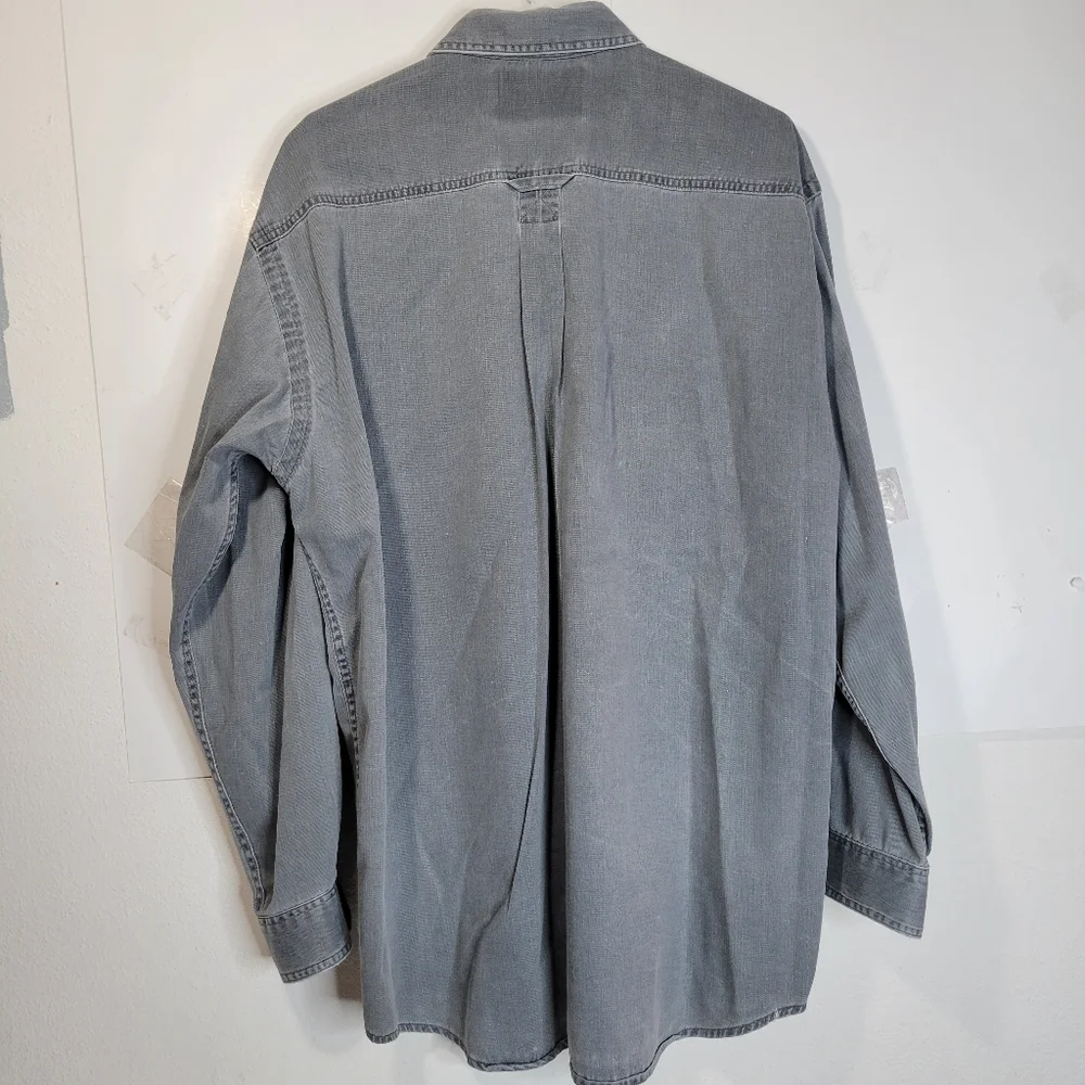 Mens Canadian Outdoors Heavy Long Sleeve Button front Shirt Fits Like an Xl - Picture 7 of 8